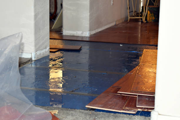 Professional Water Damage Restoration technician working in Masury, OH